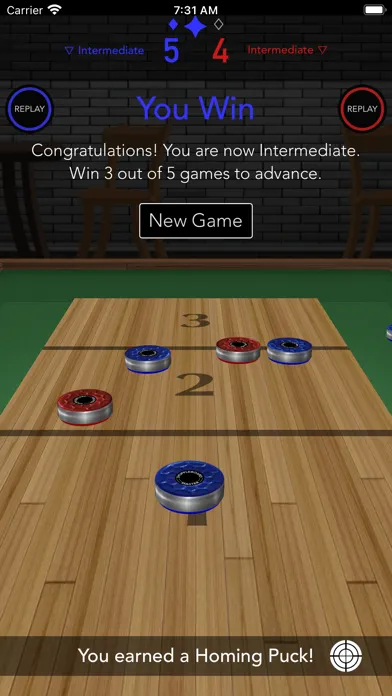 Capturas de tela do Shuffleboard Master