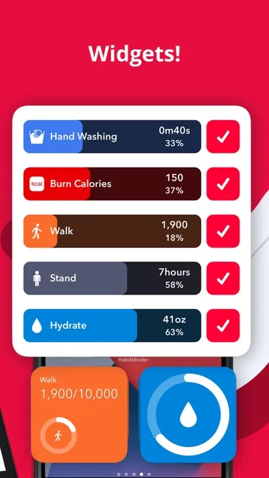 Capturas de tela do HabitMinder • Habit Tracker