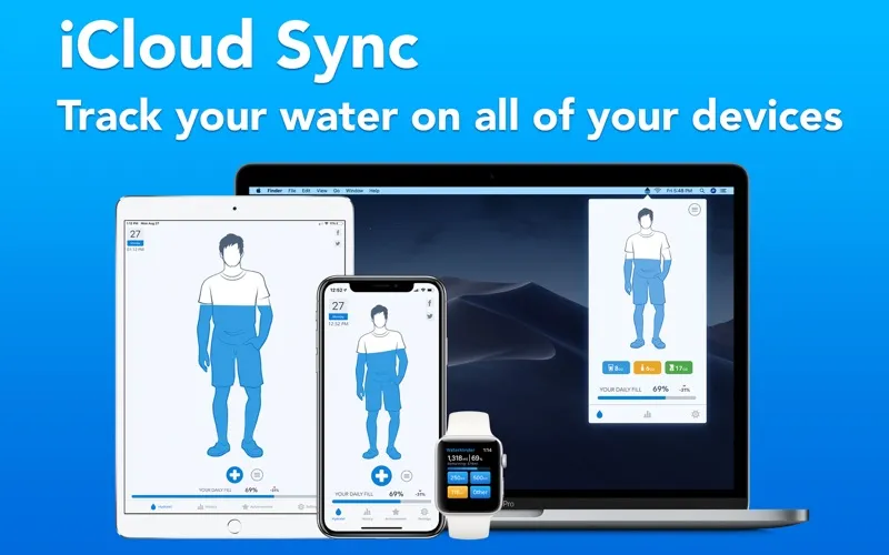 Скриншоты WaterMinder - Water Tracker