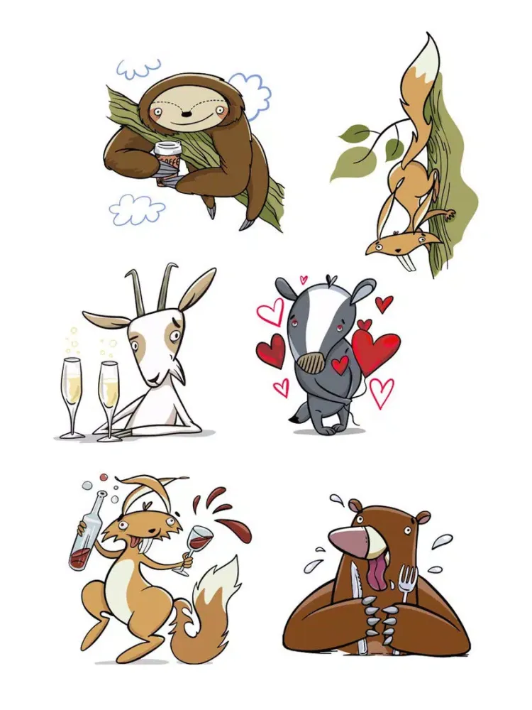 Zrzuty ekranu Funnymals Stickers iPad 