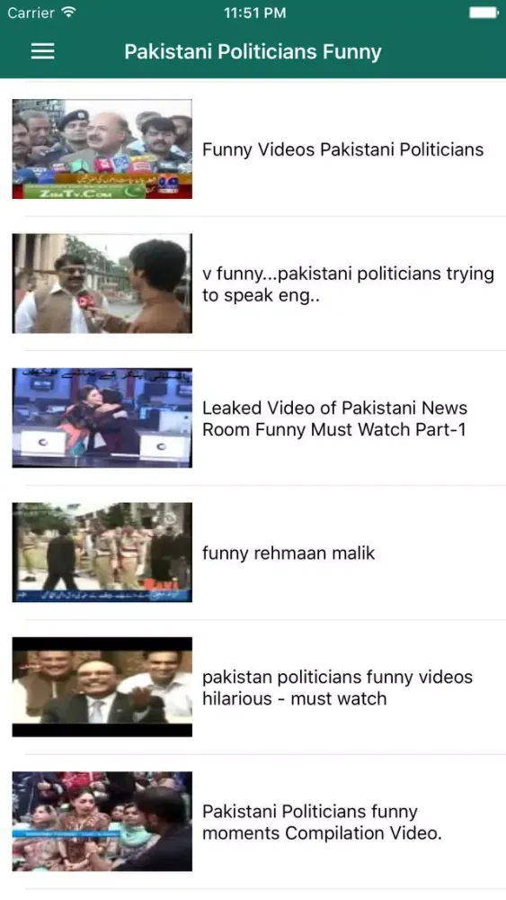 Tangkapan layar Pakistani Funny Parodies