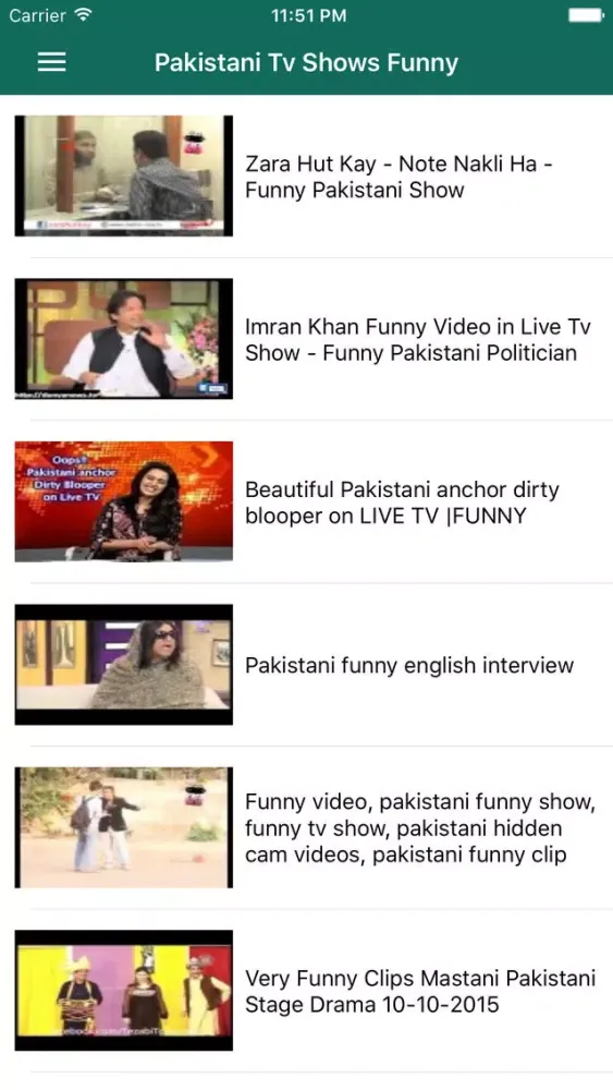 Tangkapan layar Pakistani Funny Parodies