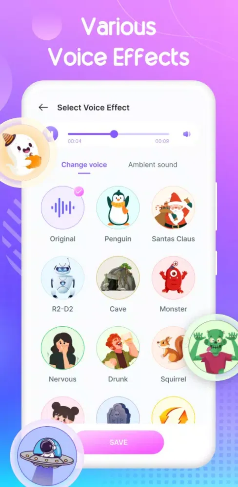 Captures d'écran de Voice Changer by Audio Effects