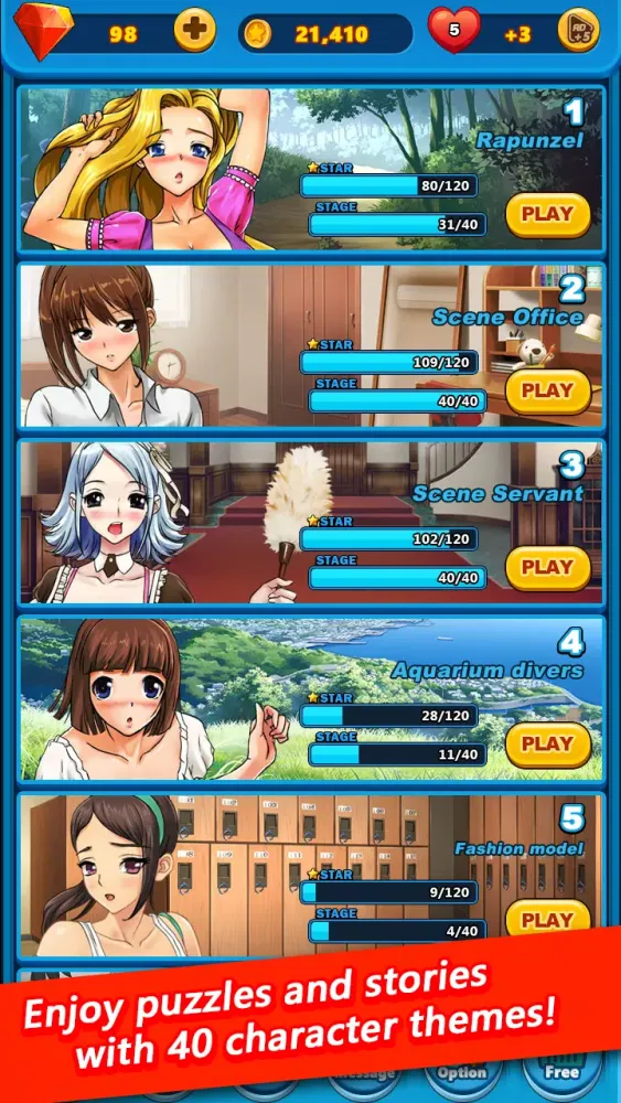 bikini girl puzzle Screenshots