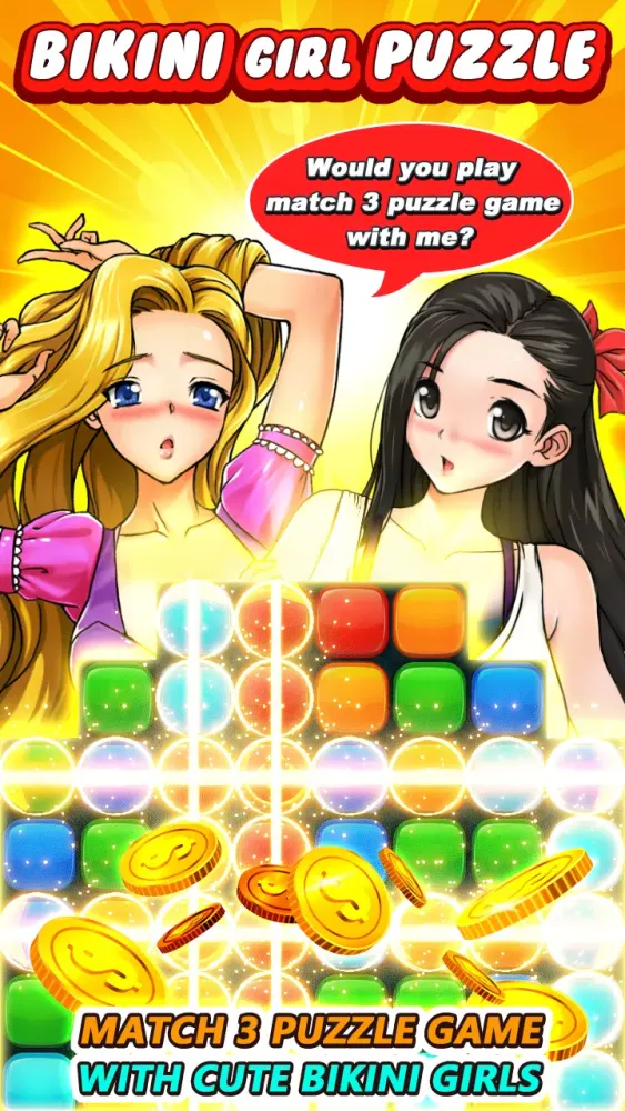 bikini girl puzzle Screenshots