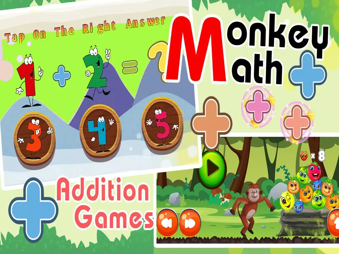 Ảnh chụp màn hình của Monkey Run Mathmatics Puzzles iPad 