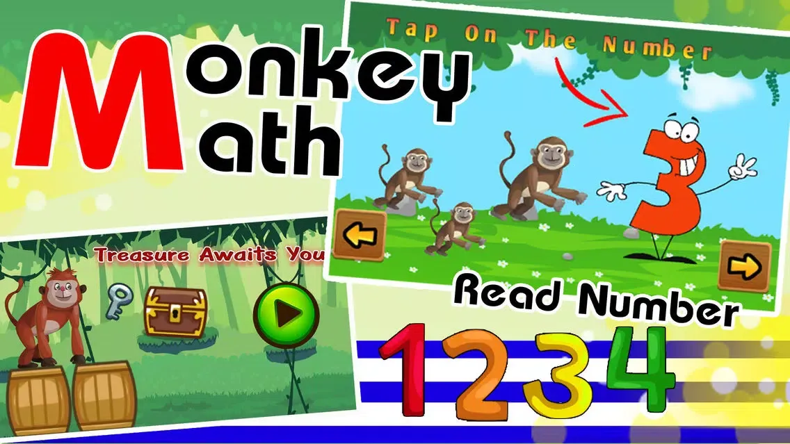 Ảnh chụp màn hình của Monkey Run Mathmatics Puzzles