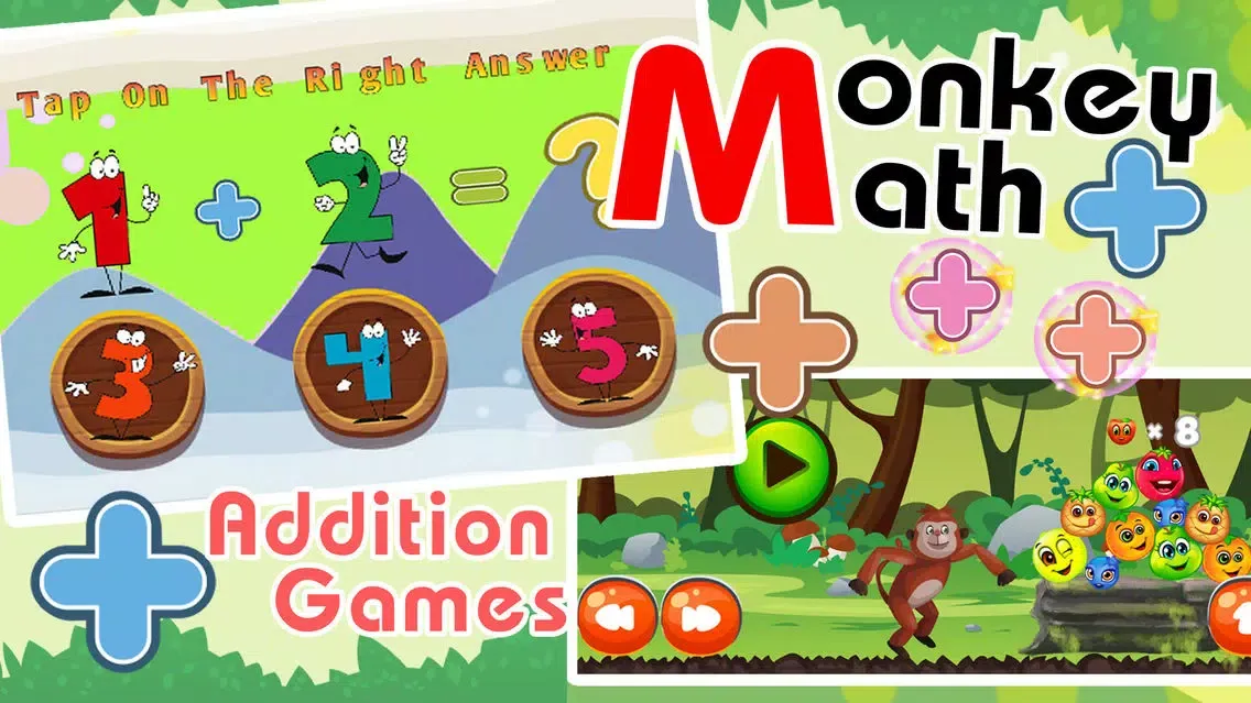 Ảnh chụp màn hình của Monkey Run Mathmatics Puzzles