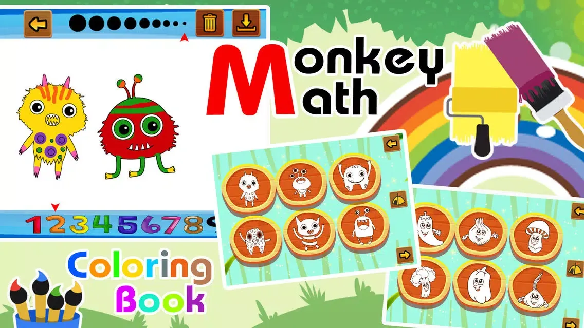 Ảnh chụp màn hình của Monkey Run Mathmatics Puzzles