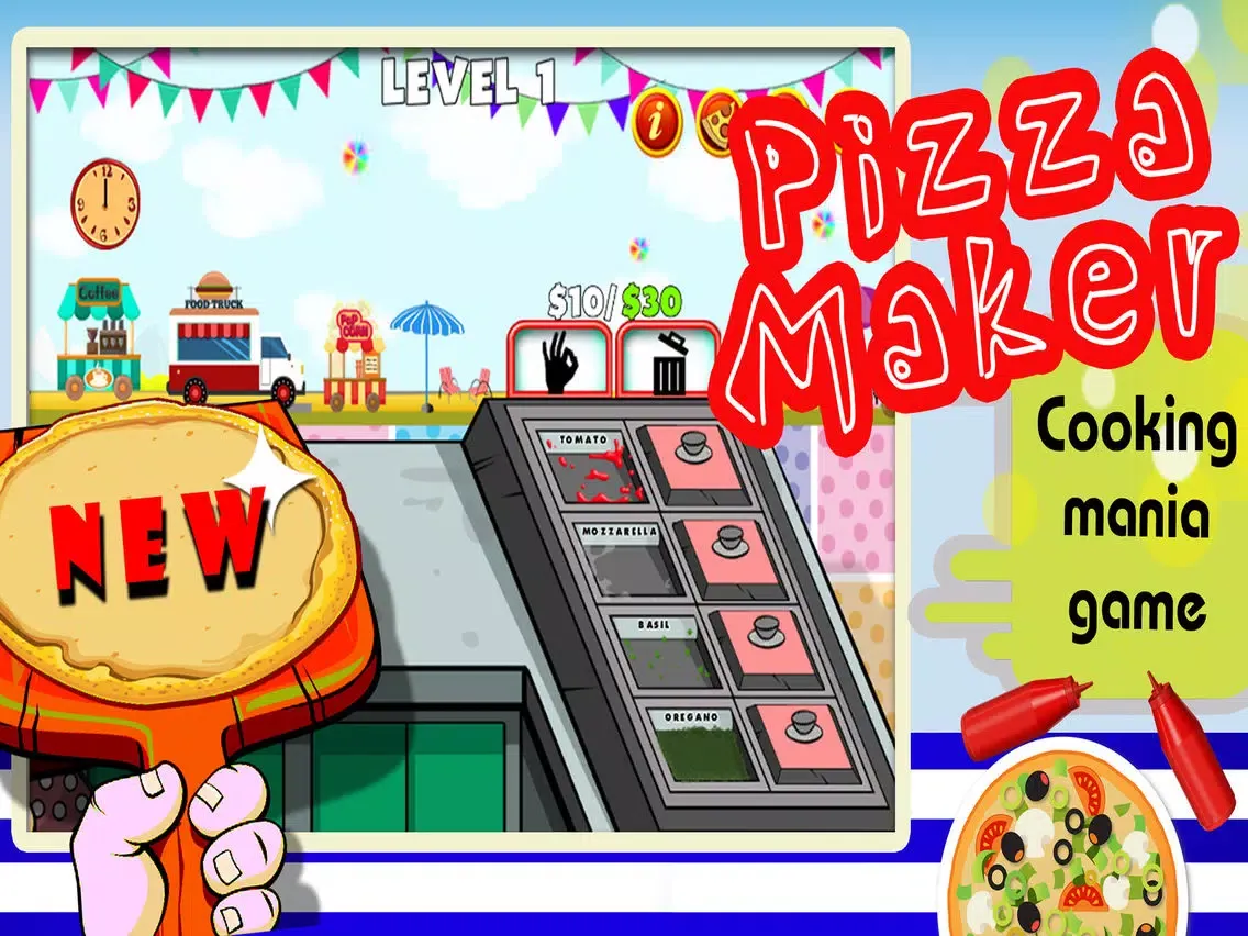 Fun Cooking Mania Pizza Hunger iPad  Screenshots
