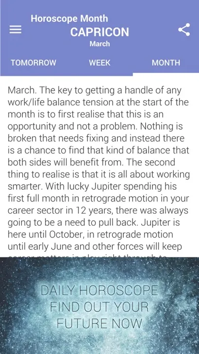 Captures d'écran de Horoscope. Daily Horoscope