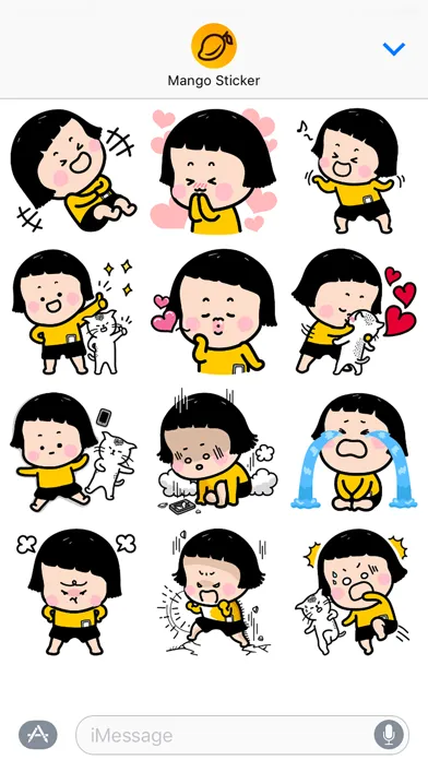 Ảnh chụp màn hình của Mobile Girl, MiM Lite - Mango Sticker