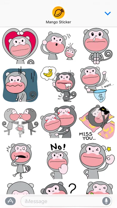 Ảnh chụp màn hình của The love of Noblips - Mango Sticker