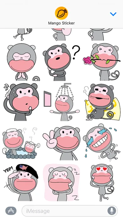 Ảnh chụp màn hình của The love of Noblips - Mango Sticker