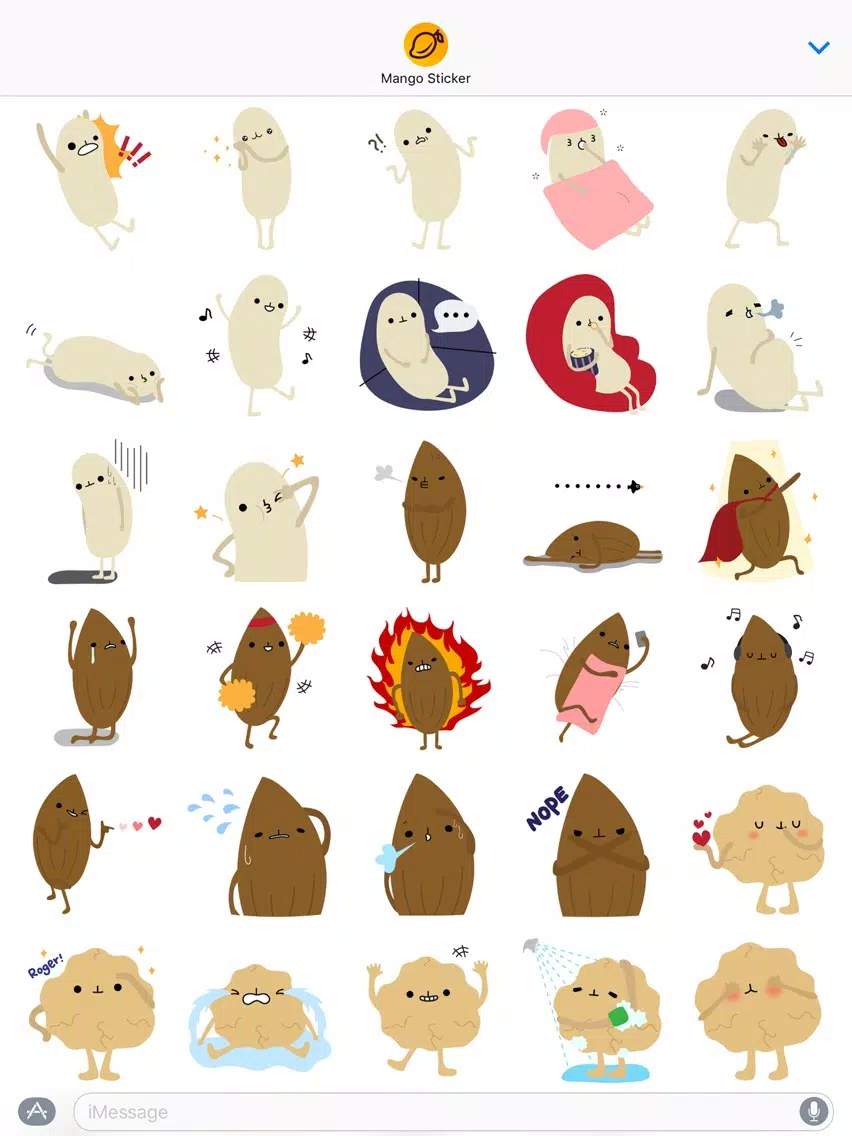 Hello Nuts - Mango Sticker iPad  スクリーンショット