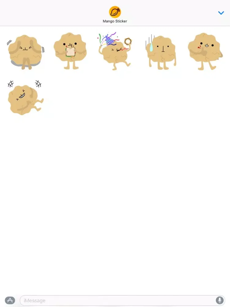 Capturas de pantalla de Hello Nuts - Mango Sticker iPad 