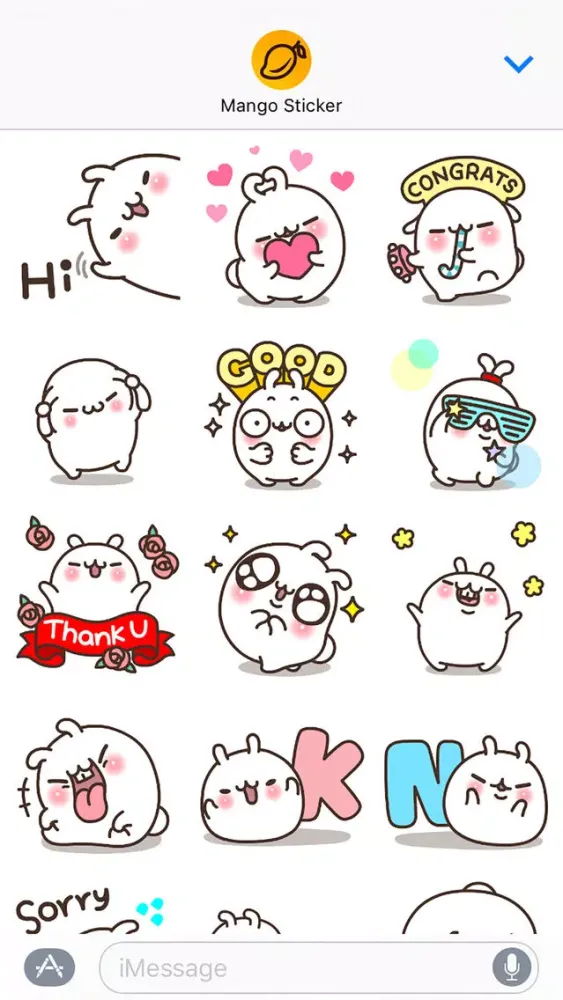PPOYA ani - Mango Sticker স্ক্রিনশট