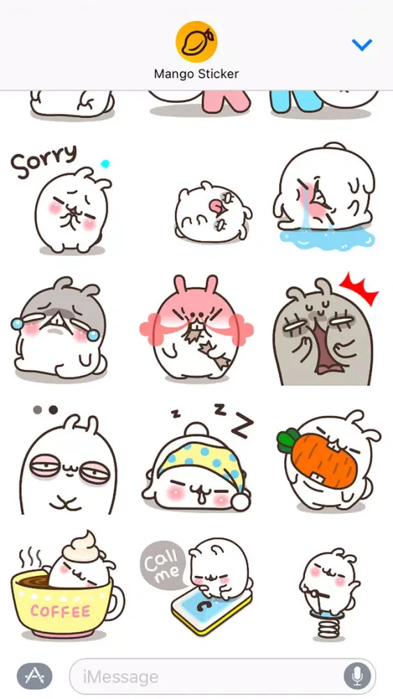PPOYA ani - Mango Sticker স্ক্রিনশট