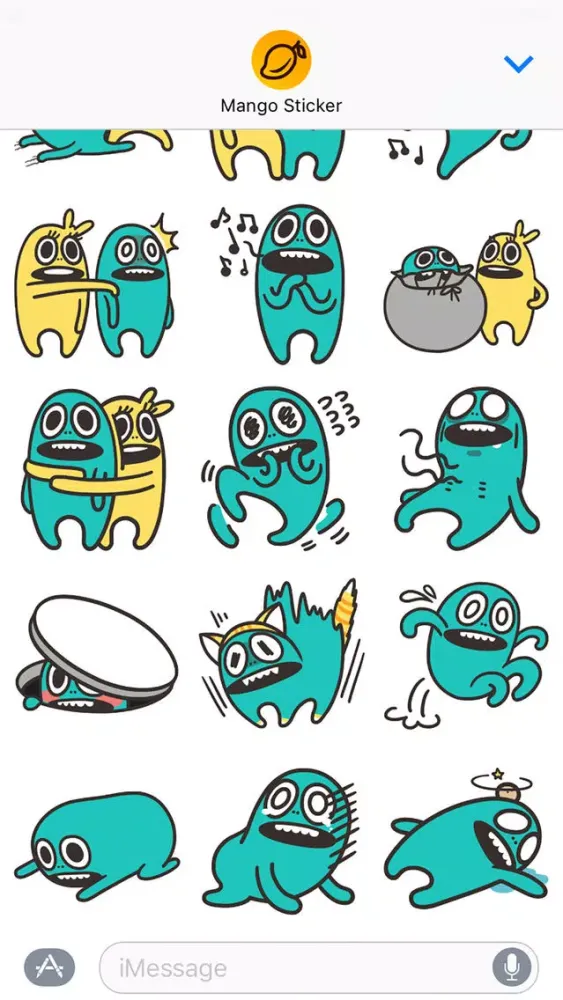 Silly Days with Wooeng - Mango Sticker স্ক্রিনশট