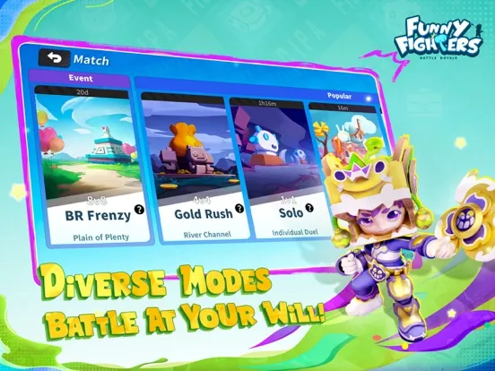 Funny Fighters: Battle Royale iPad  Screenshots