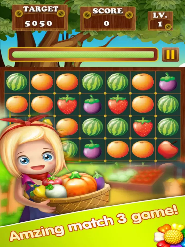 Ảnh chụp màn hình của Fruit World Splash Mania iPad 
