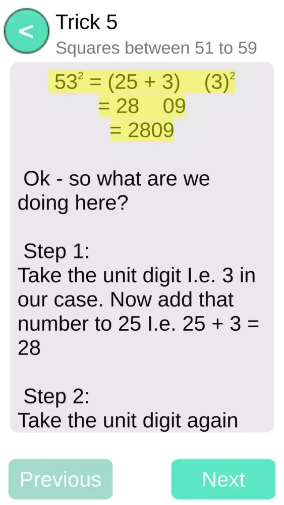 تصاویر MathGuru - Squaring Tricks