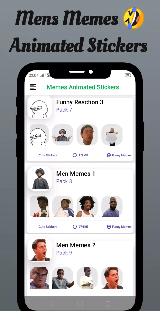 Capturas de pantalla de Memes Animated Stickers 2022