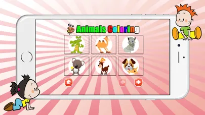 Tangkapan skrin Animal Coloring Book And Puzzles Games For Kids 1