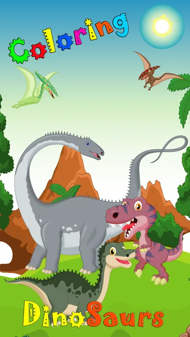 Dinosaur Coloring Book 2 - Dino Animals Draw,Paint And Color Educational All In One HD Games Free For Kids and Toddlers Screenshots