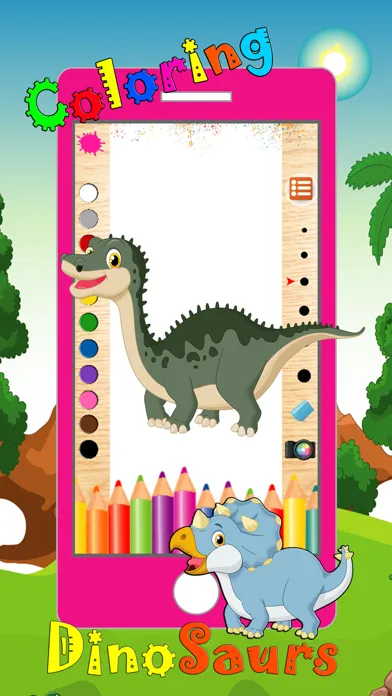 Dinosaur Coloring Book 2 - Dino Animals Draw,Paint And Color Educational All In One HD Games Free For Kids and Toddlers Screenshots
