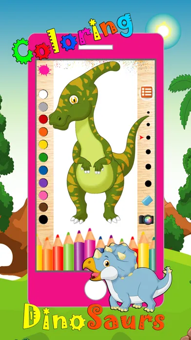 Dinosaur Coloring Book 2 - Dino Animals Draw,Paint And Color Educational All In One HD Games Free For Kids and Toddlers Screenshots