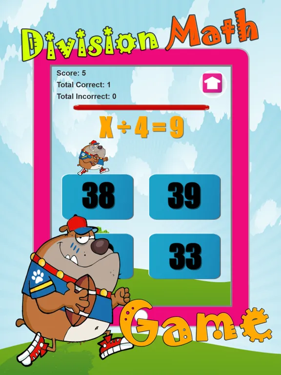 Tangkapan skrin Learning Math Division Quiz Games For Kids iPad 