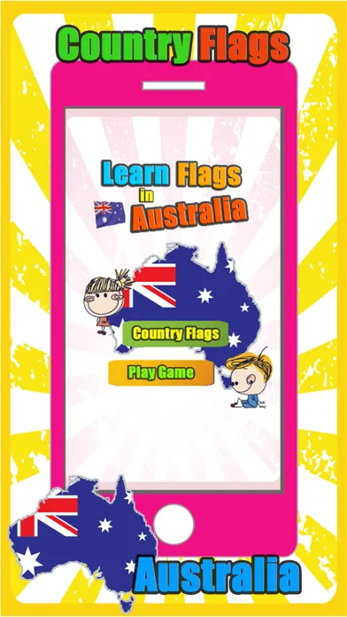 ภาพหน้าจอของ Australia Regions Country And Territory Flag Games