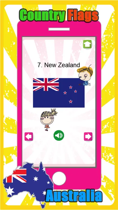 ภาพหน้าจอของ Australia Regions Country And Territory Flag Games