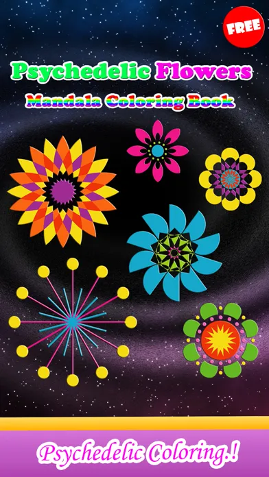 Capturas de pantalla de Flower Mandala Therapy Coloring Book Drawing Pages