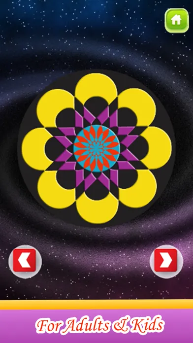 Capturas de pantalla de Flower Mandala Therapy Coloring Book Drawing Pages