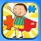 Boys And Girls Cartoon Jigsaw Puzzle Game For Kids