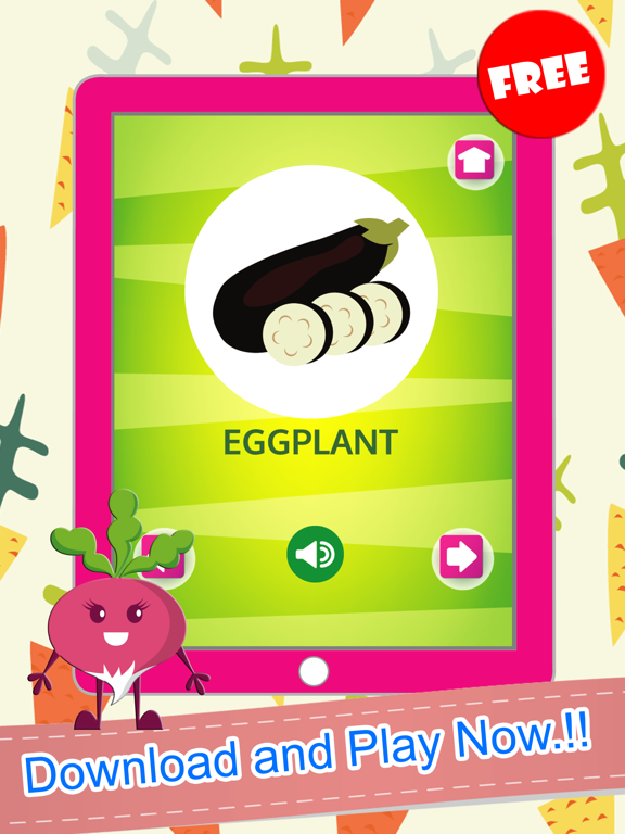 Vegetable Word Picture Matching Puzzles Fun Games iPad  Screenshots