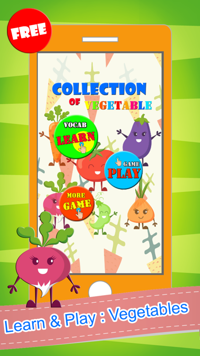Vegetable Word Picture Matching Puzzles Fun Games Screenshots
