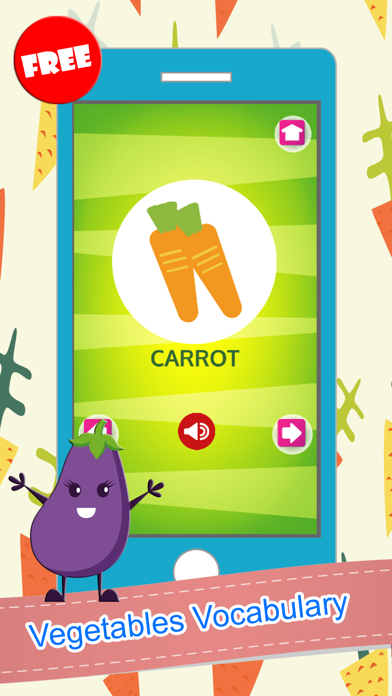 Vegetable Word Picture Matching Puzzles Fun Games Screenshots