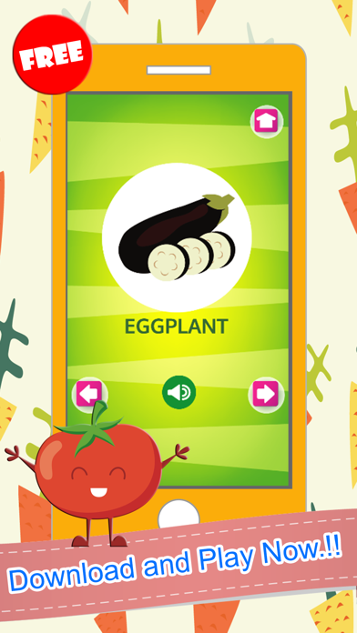 Vegetable Word Picture Matching Puzzles Fun Games Screenshots