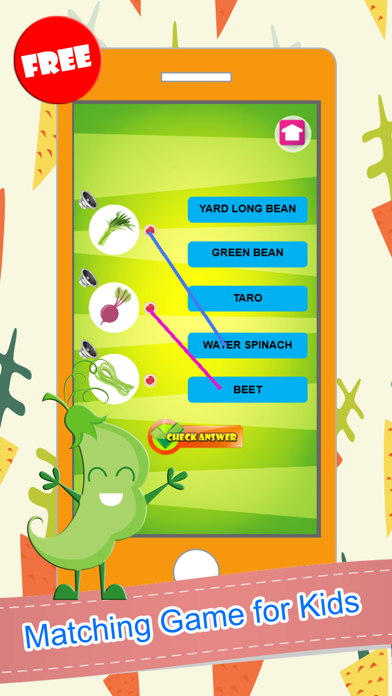 Vegetable Word Picture Matching Puzzles Fun Games Screenshots