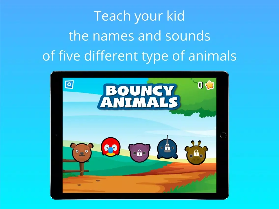 Capturas de tela do Learn With Bouncy Animals iPad 
