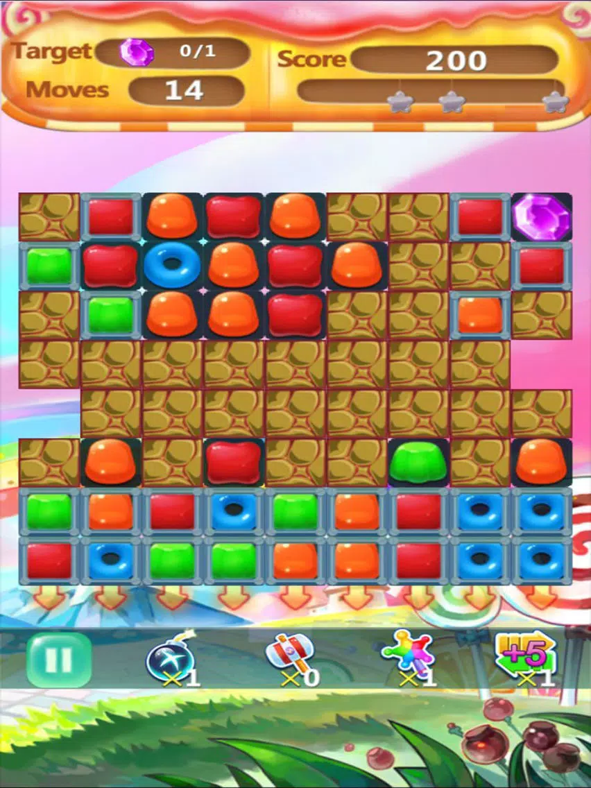 Capturas de pantalla de Candy Mania Jelly Blast-match 3 puzzle crush free game iPad 