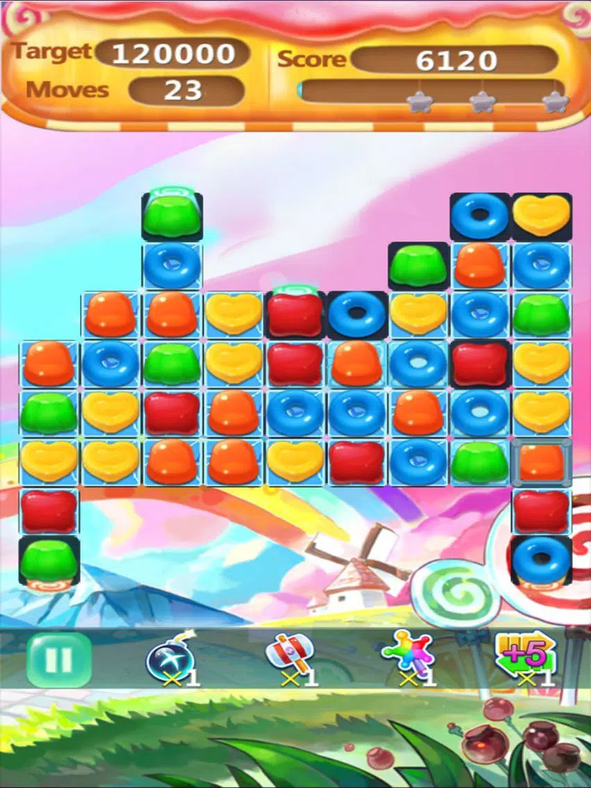 Capturas de pantalla de Candy Mania Jelly Blast-match 3 puzzle crush free game iPad 
