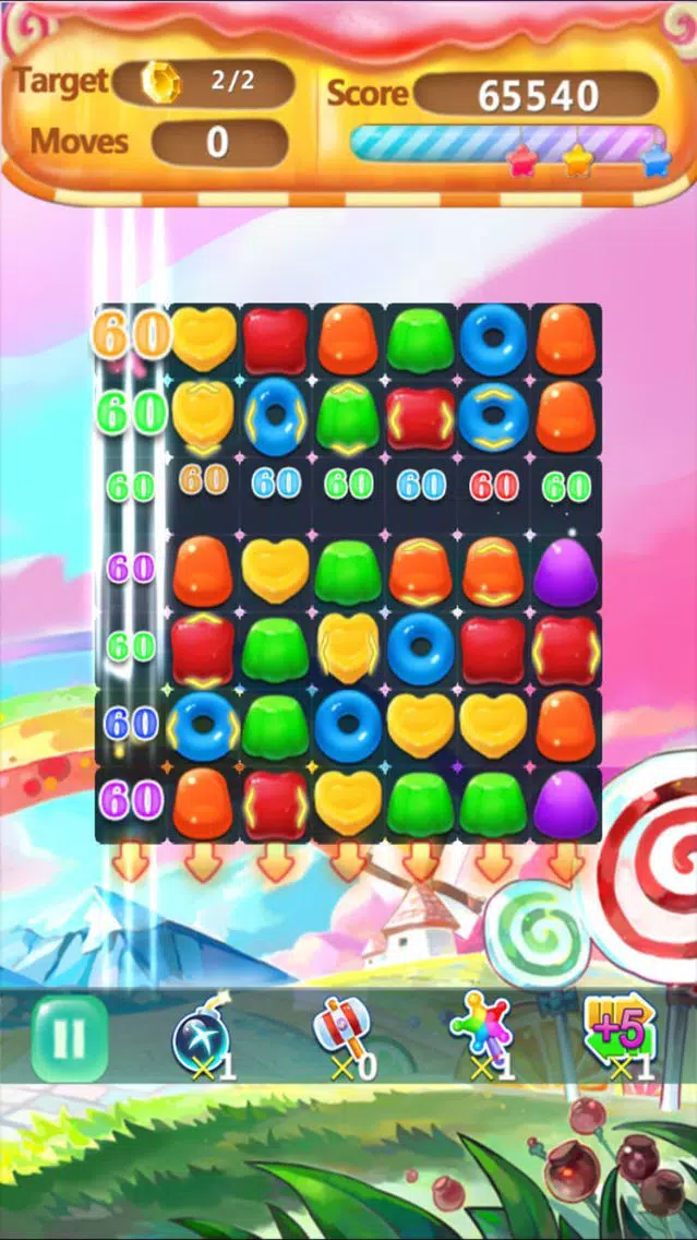 Capturas de pantalla de Candy Mania Jelly Blast-match 3 puzzle crush free game