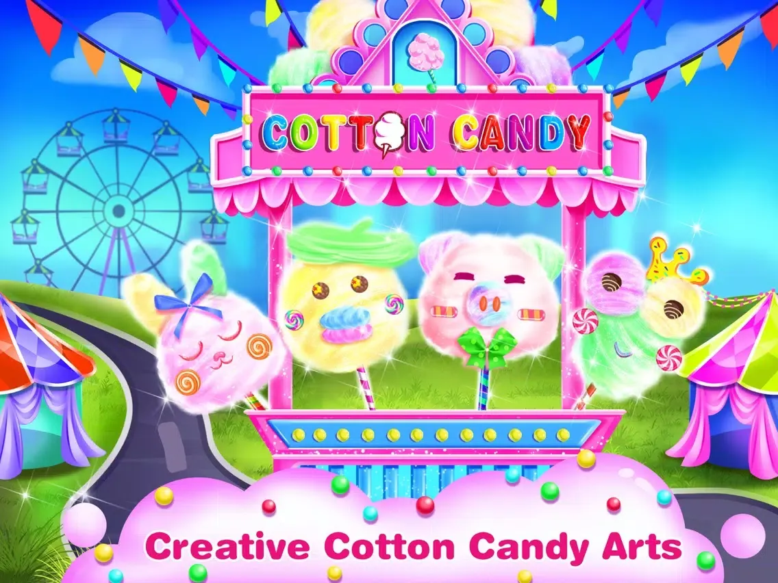 Cotton Candy Art Maker iPad  Screenshots