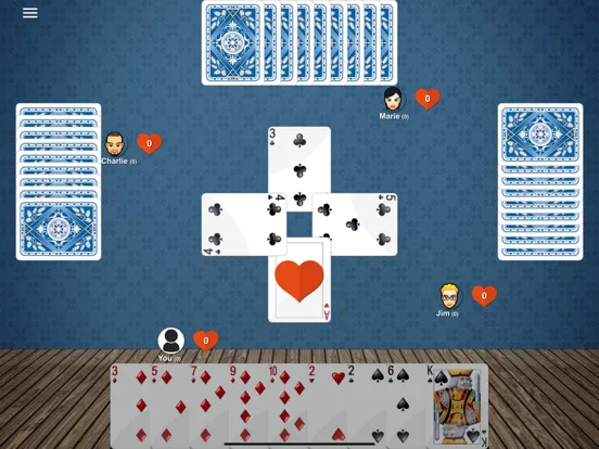 Ảnh chụp màn hình của Hearts ' iPad 
