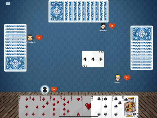 Ảnh chụp màn hình của Hearts ' iPad 