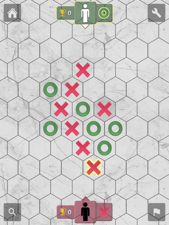 Five In a Row Hexagon iPad  स्क्रीनशॉट